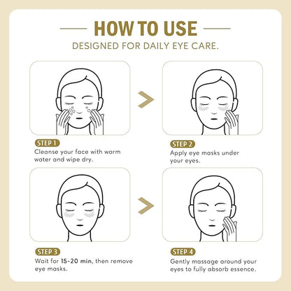 Under Eye Patches for Dark Circles,Puffy Eyes,20 Pairs Face Masks SkinCare With Collagen and Retinol for Anti wrinkles Smooth Fine Lines