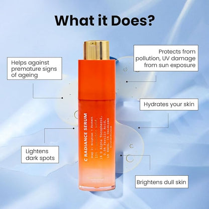 TRUTH & BEAUTY Advanced Skincare Combo: Porebright, C Radiance, & Smart Ageing Complex Serums for Radiant, Brightening, Even Tone Serum for All Skin Types (35, 30x2 ML)