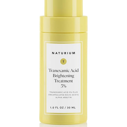 Naturium Multi-Bright Tranexamic Acid Treatment 5%, Skin Care with Encapsulated Kojic Acid & Alpha Arbutin, 1 Fl Oz