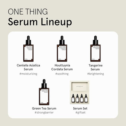 ONE THING Centella Asiatica Serum 2.7 Fl Oz | CICA HA Hyaluronic Acid Hydrating Soothing Ampoule for Oily Acne Prone Sensitive Irritated Facial Skin, Barrier Repair Fine Lines | Vegan Korean SkinCare