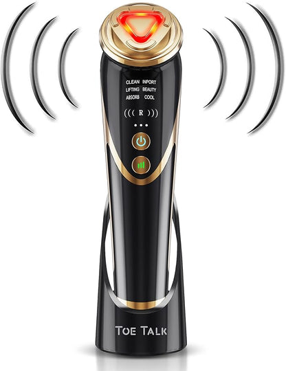 Radio Frequency Facial Machine with EMS - Anti-Aging Skin Tightening Rejuvenation Skin Care Eqipment Home Use,5 in 1 Light Therapy for Wrinkles Lifting High Frequency Face Massager.