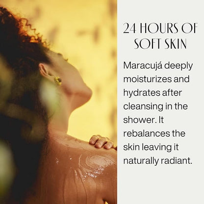 natura Ekos Maracujá Soothing Ritual Gift Set (3 Products) - Body Lotion, Shower Oil and Hand Cream - Gift Box and Make Up Bag - Vegan Skincare - Brazilian Beauty Secrets - Self Care & Body Care