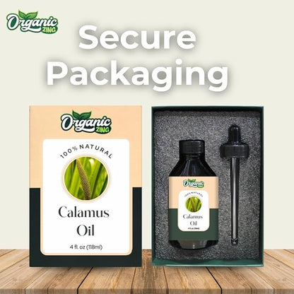 Calamus (Acorus Calamus) Oil | Pure & Natural Essential Oil for Skincare, Hair Care, Aroma & Diffusers - 118ml/3.99fl oz