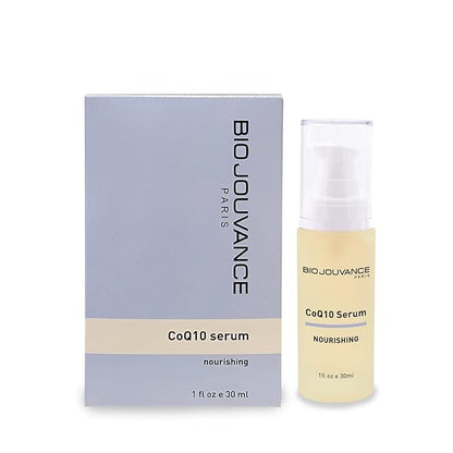 CoQ10 Serum 1oz / 30ml - Nourishing | Strong Antioxidant | Anti-Aging | Oxygenate the Cells | Daily Facial Skin Care Treatment Regimen | Made in France