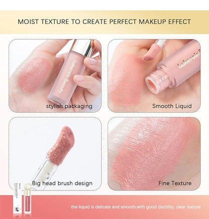5 PCS Liquid Blush Soft Cream Face Blusher Blendable Feel