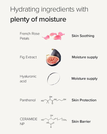 Mary&May Vegan Rose Hyaluronic Hydra Wash Off Mask - Cream Caly Mask for Moisturizing, Pore Purifying, Skin Softening - Korean Skincare, 4.23oz.