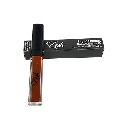 Zesh Brown Full Coverage Lipstick - 8ml Made In Canada