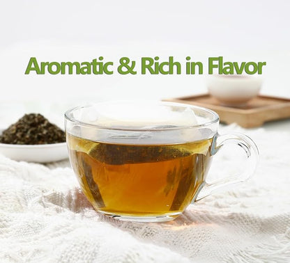 Premium 50 Holy Basil Tea Bags, Made with 100% Natural Tulsi Wild Holy Basil Leaves, No Additives & Caffeine Free.