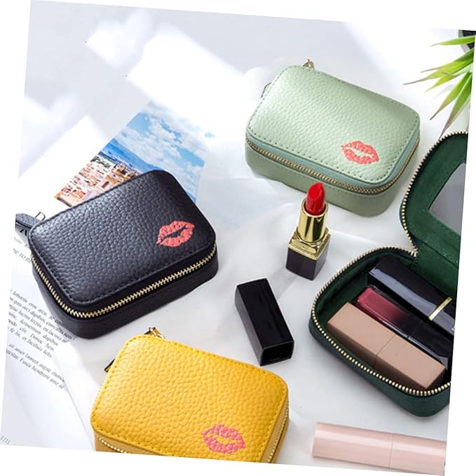 Mobestech Cosmetic Bag Toiletry Lipstick Holder Bag Faux Bag
