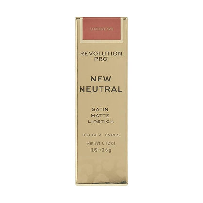Revolution Pro New Neutrals Blushed Satin Matte Lipstick, Pigmented