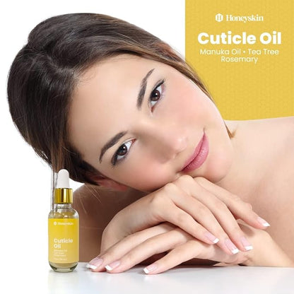 Cuticle Oil for Nails with Manuka Oil - Essential Oil for Nail Strengthener and Growth - Nail Oil Cuticle for Nail Treatment for Damaged Nails and cuticle Softener for Nails - 2 fl oz