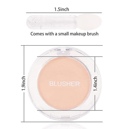 Boobeen Single Color Blush Face Blush Palette Matte Easily, Lightweight