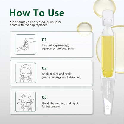 Ultra-Hydrating Serum 5% 30PCS + Em ergency Repair and Firming Oil-Suspension Serum 30PCS - Single-Use Vials Hyaluronic Acid Tubes - 4D Hyaluronic Acid Skincare for Women Anti Aging