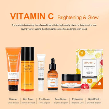 Neutriherbs Vitamin C Toner for Face Alcohol Free Facial Toner with Aloe Vera Witch Hazel Extract Hyaluronic Acid Moisturizing and Smoothing Skin 100ml e/3.38fl. oz.
