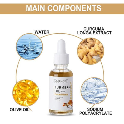 2Pack Turmeric Corrector Serum, Natural Turmeric Repair Face Serum for Face, Hydrate and Dry Skin