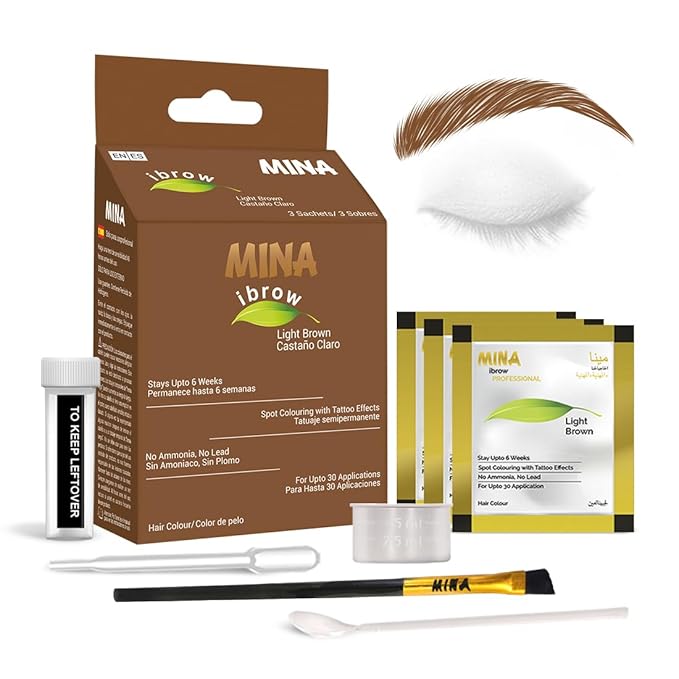 MinaiBrow Tint Kit Light Brown