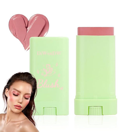 Cream Blush Stick for Cheeks,Blendable Multi-use Blush Makeup