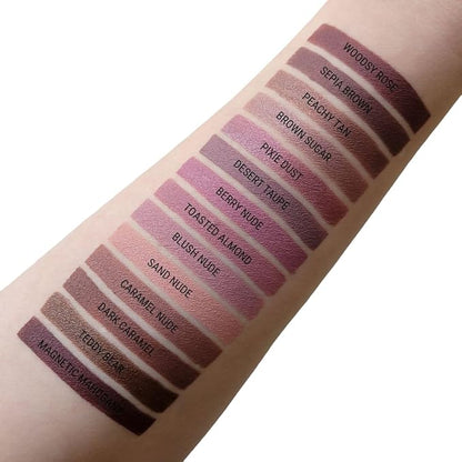 Aromi Pink Nude Matte Liquid Lipstick, Blush Beige Lip Color, Long-lasting Lipstick, Vegan, Cruelty-free, All Day Wear, Handmade (Toasted Almond)