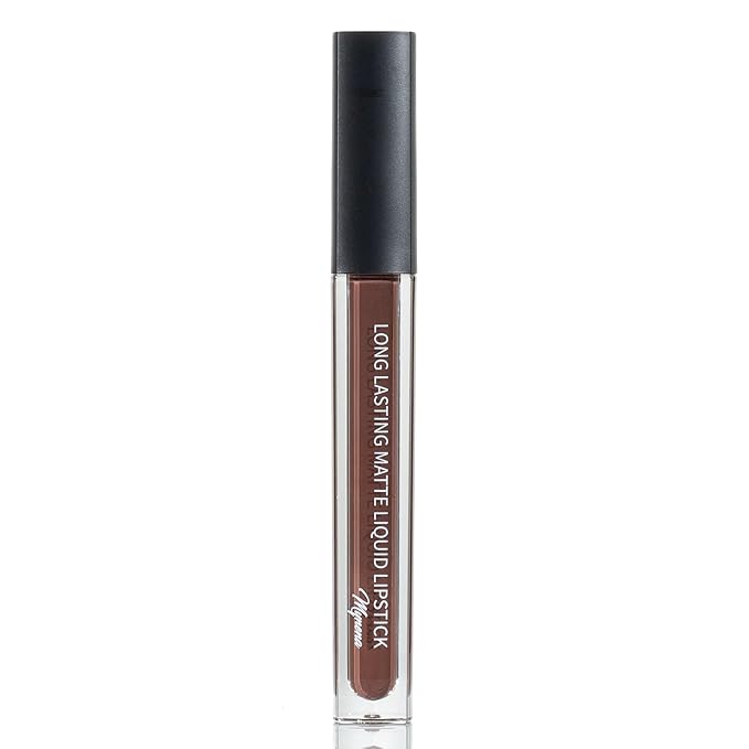 Mynena Dark Brown Long-Lasting Matte Liquid Lipstick | Intense Color, Smudge-Proof & Waterproof | Comfortable, Hydrating Shea Butter | Vegan & Cruelty-Free | Cocoa