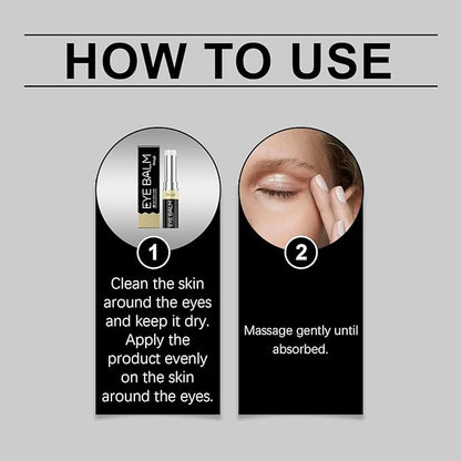 LumiBalm for Under Eye Bags, Under Eye Balm Stick Hydrating, Turmeric Retinol Eye Cream Stick, Eye Bags Serum for Puffy Bags Under Eyes, Erases Eye Bags Within 3-4 Weeks Reduces Fine Lines (2)