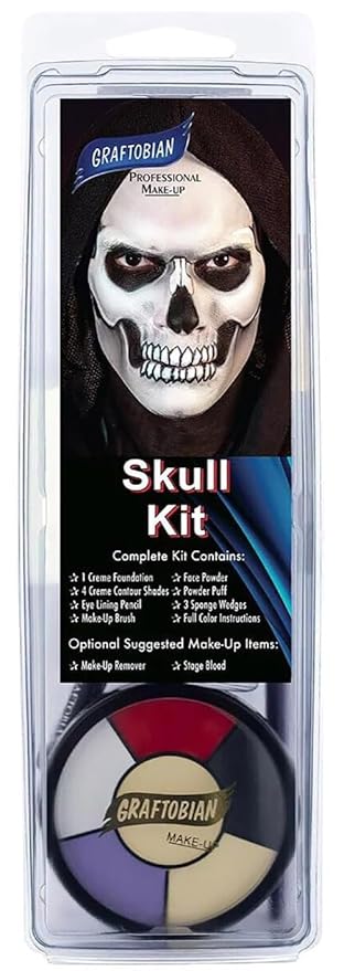 Graftobian Skull Makeup Kit - Skeleton Makeup Set