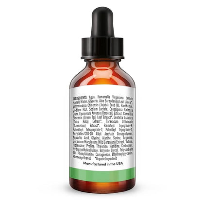 TruSkin Peptide Serum For Face – with Peptides, Amino Acids, Green Tea, Aloe and Vitamins B5 & E – Supports Skin Barrier and Skin’s Natural Collagen, for Firmer-Looking Skin, 1 fl oz