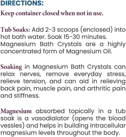 Health and Wisdom Magnesium Bath Salt - Magnesium Chloride Flakes for Bath Soak, 4X Epsom Salt Concentration, Unscented Formula, Dead Sea Sourced, Zero Additives - 12oz