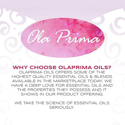 Ola Prima Peppermint Essential Oil Therapeutic Grade 16 oz for Aromatherapy, Diffuser, Cleaning, Lotions, Creams, Bath Bombs, Scrubs, Candles