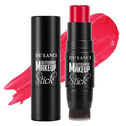 Creamy Blush Stick With Brush for Mature Skin/Lip/Eyes,Lightweight