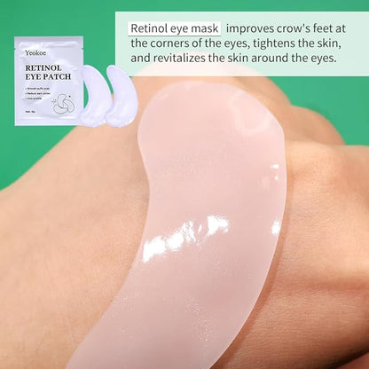 Under Eye Patches For Puffy Eyes and Dark Circles Wrinkle,30 Pairs Face Masks SkinCare With Retinol Serum,Aloe Vera,Rose Betaine