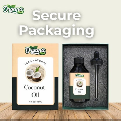 Coconut (Cocos Nucifera) Oil | Pure & Natural Carrier Oil for Skincare, Hair Care and Massage - 118ml/3.99fl oz