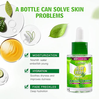 Aloe Vera Essence Face Serum Soothing Anti-Acne Anti-Allergy Anti-Oxidation Minimize Pores 30ml/1.01fl.oz