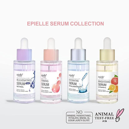 Epielle Retinol Night Serum | Repair, Renew, Brighten | Targets Fine Lines and Wrinkles | For All Skin Types | 1 Fl Oz | Korean Skincare