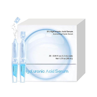 30pcs 3% Hyaluronic Acid Serum Ultra-Hydrating Vials, Hyaluronic Acid Tubes, Single-Use Hyaluronic Acid Tubes Vials, nature perfection hyaluronic acid