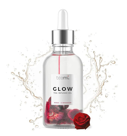 Teami Glow Jojoba Face Oil for Women with Coconut Oil, Camellia Seed & Vitamin E Oil for Skin - Facial Oil Cleanser for Sensitive, Normal, Oily & Dry Skin (2oz)