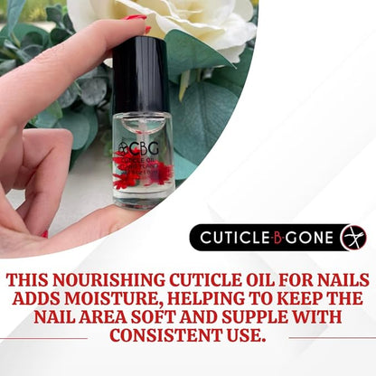 Nail Care Tool, Cuticle Remover Tool with Interchangeable Attachments & Cuticle Oil for Nails, Hydrating Cuticle Oil, Softens Dry Cuticles, Ylang Ylang, 0.27 Fl Oz