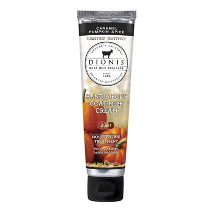 Dionis Goat Milk Skincare Pumpkin Overnight Lip Mask & Lip Balm Kit + Hand & Body Cream