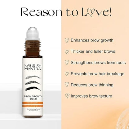 Nourish Mantra Eyebrow Growth Serum 10 ml and Ratrani Moroccan Lava Face Wash 100 ml