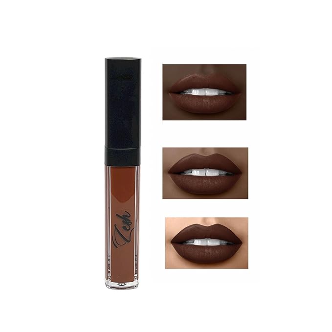 Zesh Brown Full Coverage Lipstick - 8ml Made In Canada