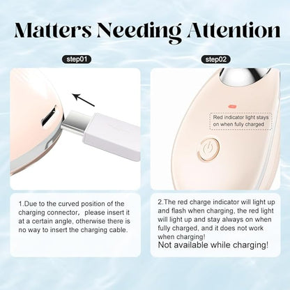 Neck Face Massager, Facial Massage Device with Thermal, Triple Action Colour Modes for Skin Care, Face Sculpting Tool for Double Chin(pink)