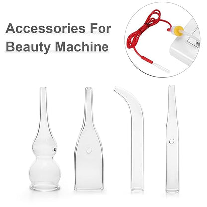Elitzia Four Types Of Acne Blackhead Absorbing Glass Tube Types Multiple Use Electrotherapy Beauty Machine Accessories 10/set Of The Same Type ETD215SA (Erect)