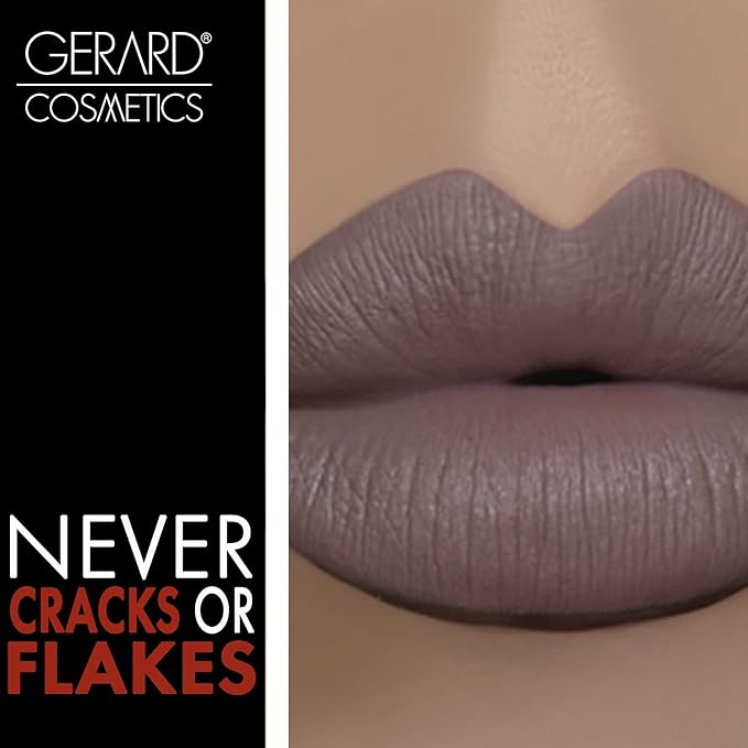 Gerard Cosmetics HydraMatte Liquid Lipstick Iced Mocha | Brown Lipstick with Matte Finish | Long Lasting and Non-Drying | Super Pigmented Fully Opaque Lip Color