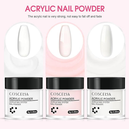 Acrylic Nail Kit for Beginners Nail Kit Acrylic Set and 16 pcs Cuticle Oil Pens
