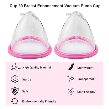 Elitzia Accessories Cup 70 80 90 105 120 One Pair Breast Enlargement Vacuum Pump Cups Shape Breast Lifting Machine Digital Breast Beauty Salon Spa Equipment Professional Beauty Instrument