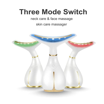 Ms.W Red Light Face Massager Electric Face Lifting, Facial Massager for Skin Care with LED, Heated, and Vibration,Tightenings and Rejuvenation for Face and Neck