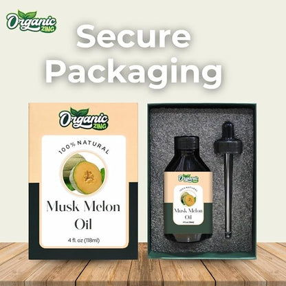 Musk Melon (Cucumis Melo) Oil | Pure & Natural Carrier Oil for Aroma, Skincare & Massage - 118ml/3.99fl oz