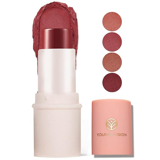 YOUNG VISION Blush Stick, Putty/Cream Makeup Blush, Multi-Use Blend, 8054-02