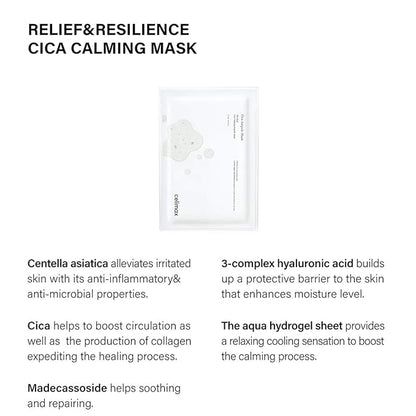 celimax The Real Cica Calming Ampoule Mask | with Centella Asiatica & Madecassoside, Korean Face Sheet Mask for Skincare, Hydrating, Wrinkle & Fine Lines, 27ml (5EA)