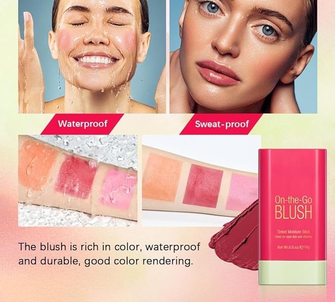 On-the-Go Makeup Blush Stick Tinted Moisture Stick, Shadow