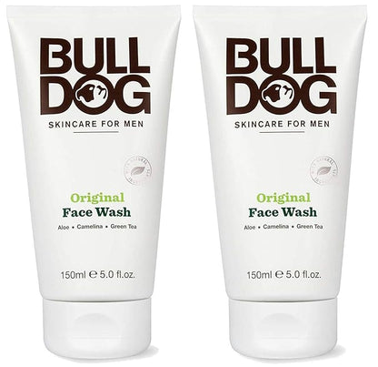 Bulldog Skincare and Grooming For Men Original Face Wash, Pack of 2, 5 Ounce